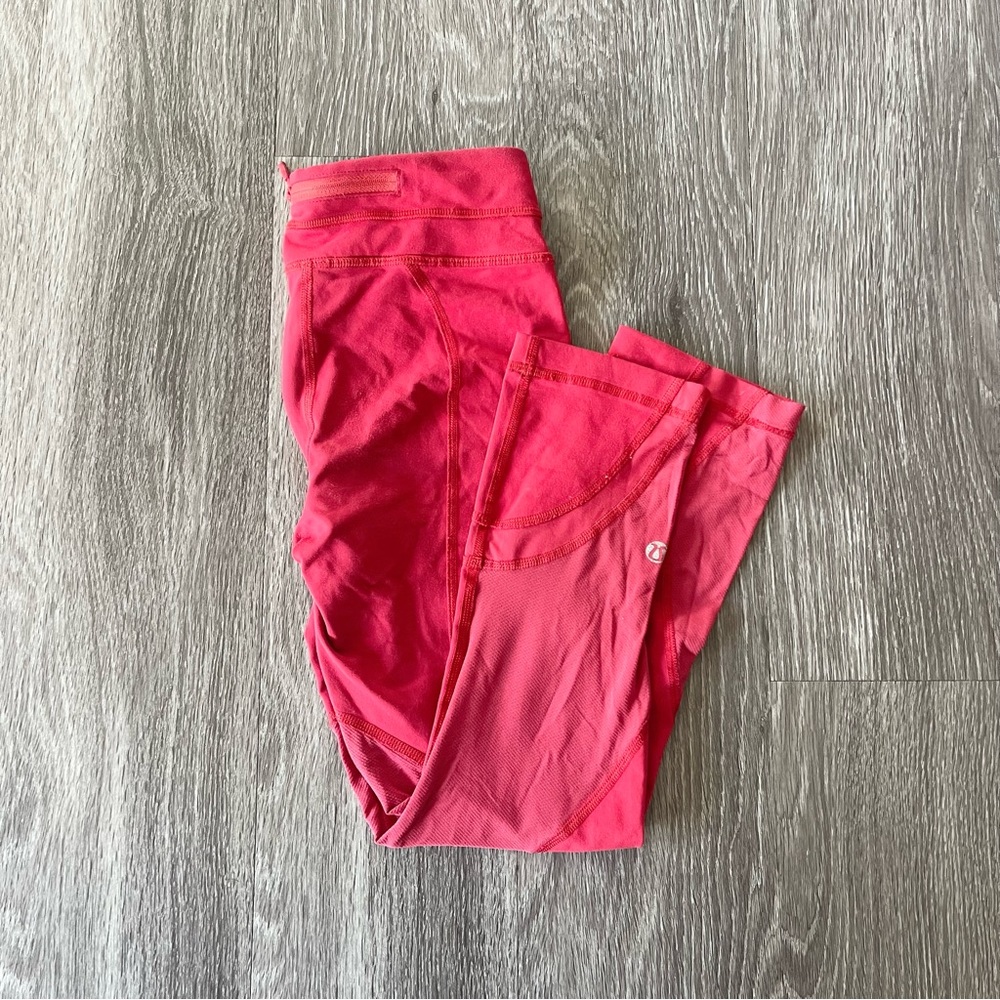 Lululemon Athletica Cherry 🍒 Red Workout Pants